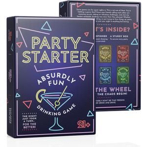 BETTER US Party Game for Adults 21+ with Spinner | Fun Adult Drinking Game for College, Pregame, Bachelorette, Birthday, Girls Night, Game Night | 150 Cards Included