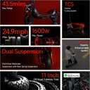 Segway ZT3 Pro Electric Scooter, Up to 24.9 MPH, 43.5-Mile Range, Dual Suspension, Flash Charge, 1600W Peak Motor, Off-Road Scooter for Adults UL Certified (UL2272/2271)