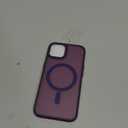 SUPFINE Magnetic for iPhone 14 Case & iPhone 13 Case (Compatible with MagSafe) (Military Grade Drop Protection) Slim Translucent Matte Shockproof Phone Cover,Dark Purple