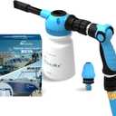 PWC & Boat Foam Cannon Sprayer & Engine Flush Mixer to Wash Salt Away | Dual-Use Marine Soap Foamer to Quickly Wash and Rinse | Cleaning Kit for Boating with Garden Hose Quick-Connect