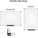 VIZ-PRO Magnetic Whiteboard, 36 x 24 Inches, Dry Erase Board for Wall