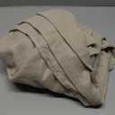 Natural Linen Square Tablecloth, Slubby Textured Fall Lightweight Table Cloth 60 x 60 Inch, Water Resistant Stain Resistant Farmhouse Burlap Table Cover for Kitchen Dining Room, Khaki