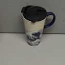 Topadorn 17 Oz Ceramic Coffee Travel Mug with Spill Proof Lid & Handle, Microwave Dishwasher Safe Coffee Cup, Tea Cup with Gift Box for Men and Women