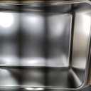Kirecoo Stainless Steel Cat Litter Box XXL- Metal High Sided Cat Pan, Large Stainless Steel Box, Indoor Litter Tray, Non Stick, No Smell, Easy to Clean, Pet Toilet Supplies for Kitten, Kitty, Rabbit