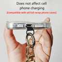 Fashion Black Pearl Cell Phone with Lanyard Pearl Clip Design,Beach Vacation Essentials,Fashionable Cell Phone Chain and Purse Straps Replacement Crossbody