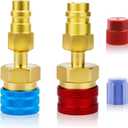R1234yf Adapter, 2 Pack R1234yf to R134a Adapter Kit, Quick Couplers for High & Low Side Car AC Refrigerant Recharge and Conversion