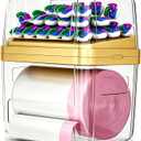 2-in-1 Trash Bag Dispenser & Laundry/Dishwasher Pods Container, Clear Acrylic Garbage Bag Holder with Removable Lids, Under Sink Organizer Kitchen Pantry Storage Box