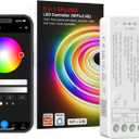 PAUTIX WiFi SPI+DMX SPIW5 Tuya SPI LED Controller Compatible with Alexa/Google Home,for Single Color/CCT/RGB/RGBW/RGBCCT SPI LED Strip Lights,Work with WS2811 SK6813 IC Addressable LED Strip