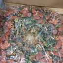 22 Inch Full and Lush Fall Wreath for Front Door, Eucalyptus Foliage with Red Hydrangea and Red Apple Leaves, Autumn Door Decor for Home, Porch, Wall and Entryway