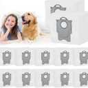 12 Pack Q10 Vacuum Bags Replacement for Roborock Q10 S5 plus, Q8 Max+, Q7 Max+, Q7+, Q5 Max+, Q5+, Q5 Pro+, S7 Max Ultra, S7 MaxV Ultra, S8 Pro Ultra, S8 Robot bags, 3L Large Capacity Disposable Bag