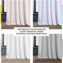 HPD Half Price Drapes Heritage Plush Velvet Curtains 96 Inches Long Room Darkening Curtains for Bedroom & Living Room 50W x 96L, (1 Panel), White
