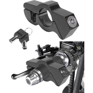 Motorcycle Lock,Car Accessories Throttle Lock,Motorcycle Locks Anti Theft,Motorcycle Brake Lock,Motorcycle Wheel Lock,Motorcycle Locks,Suitable for Motorcycles,Mopeds, ATV,Bicycles,Etc (Black)