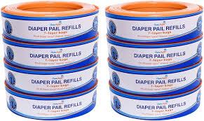 ChoiceRefill Compatible with Diaper Genie Pails, 8Pack, 2600 count