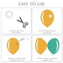 2 x ALLFUN 1000 Pieces Clear Glue Points Dots Double Sided Adhesive Removable for Balloons Craft Sticky