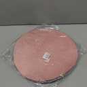 100PCS Rose Gold Paper Placemats Disposable 13.4 Inch Round Glitter Paper Place Mats Rose Golden Decorative Shiny Table Mats for Birthday Wedding Mother's Day Party Sparkle Table Decor