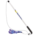 Squishy Face Studio Flirt Pole V2 with Lure - Durable Dog Toy for Fun Obedience Training & Exercise, Purple/Blue Tie Dye, Regular - 36 inch for All Breed Sizes