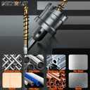 2-Pack 1-1/4" TCT Hole Saws for Hard Metal, Heavy Duty 32mm Tungsten Carbide Tipped Hole Cutters Set with Spring-Loaded Pilot Drill Bits for Stainless Steel, Metal, Iron, and Plastic