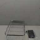 Dish Drying Rack in Sink, Expandable Stainless Steel Dish Drainers for Kitchen Counter, Dish Dryer Rack for Inside Sink, Over The Sink Dish Racks with Utensil Holder, Silver