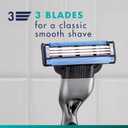Gillette Mach3 Razor Blades for Men, 3-Blade Razor Refills, 15 Count