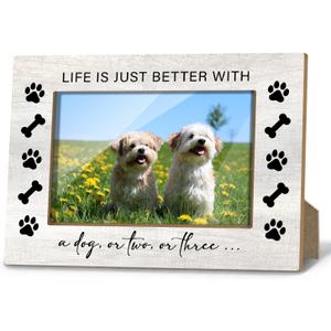 Dogs Picture Frame, Dog Mom Pet Memorial Gifts for Dogs Bereavement Gifts, Puppy Photo Frame 4x6 Photo, Desk Shelf Decor, Christmas Birthday /14