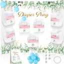 Greenery Baby Shower Diaper Game Set Baby Shower Favor 1 Leaves Games Board Diapers 10 Sage Green Plastic Balls 1 Boho Greenery Game Instruction Sign for Gender Reveal Games Decoration