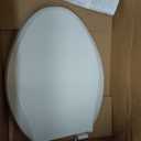 KOHLER K-4774-0 Brevia Elongated White Toilet Seat with Quick-Release Hinges And Quick-Attach Hardware For Easy Clean, White