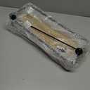 Shario Rustic Wood Floating Shelves - Set of 2, Wall Mounted Hanging Shelves with Black Towel Rack, Decorative Storage Shelves for Bathroom, Kitchen, Living Room & Bedroom (Light Wood, 15.7 Inches)