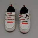 Disney Girls Character Shoes Mickey Minnie Frozen Princess Dora Moana Lilo Stitch Angel Athletic Running Shoes Laceless Sneakers for Girls- 5-10 Toddler 11-13 Little Kid (White Red)