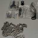 Mini Bike Chain Tensioner Adjuster Bracket & 420 Chain 132 Links Compatible with Coleman CT200U BT200X CT200U-EX Predator 212cc 196cc 6.5HP Mini Bike Parts with Master Link 8mm Chain Roller