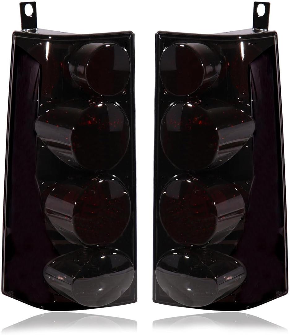 Tail lights Assembly Smoke Lens Compatible with 2003-2014 Chevy Express 1500 2003-2023 GMC Savana Chevrolet Express 2500 3500 Taillights Replacement for 84216114 23338319 84639024 23338320