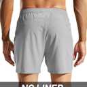 MIER Men's 5" Running Shorts Dry Fit Lightweight Athletic Gym Workout | 3 Pockets, Soft No Liner, Stretch Recycle Fabric, Side Split Hem, Built-in Drawstring, Machine Washable for Jogging Training