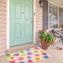 Dunzy Valentine's Day Conversation Heart Bathroom Rug 36x24 Inch Valentine's Day Love Candy Heart Welcome Door Mat Casual, Low Pile, Kitchen Decor Indoor Outdoor Party Decoration