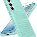 FNTCASE for Samsung Galaxy S26 Plus Case: Military Grade Drop Protection, 14ft Drop Tested, Screen Protector Included, Anti-Slip Anti-Fingerprint Dual Layer Shockproof Phone Case Cover (Mint Green)