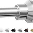 Chrsouly Shower Curtain Rod, 31-76 Inch Adjustable Tension Shower Rod, 1" Diameter Heavy Duty Rust-proof Tension Curtain Rods for Bathroom, Non Slip, No Drilling, Silver