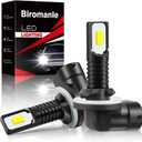 Compatible with Polaris Ranger 400 700 500 570 Full Size Midsize Bulbs, 881/886/894/896/862 fog lamp bulbs, RZR ACE Hawkeye Sportman ATV UTV Lights, Powerful 6000K Bright White, 2-Pack