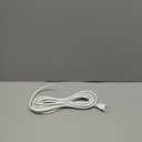 Prong Polarized 18 Gauge 10ft Replacement Power Cord Pigtail Tool Heavy Duty 110V 115V 120V Supply Cable for AC Appliance, NEMA 1-15 Plug US SJTW 18AWG (White)