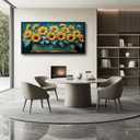 Large Sunflowers Wall Art for Living Room, Floral Canvas Oversized Wall Decor Flowers Modern Framed Pictures Painting Print Artwork for Bedroom Office 60" L x 30" W