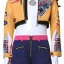 Rumi Cosplay Costume Hunters Zoey Cosplay Jacket Shorts Full Set Mira Halloween Christmas Outfits Size 150 2 PCS