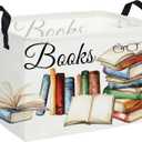 Sanjiaofeng Rectangular Kids Basket Book Storage Bins,Boys and Girls Storage Basket with Handles.Clothers,Toys,Books,Kid's Gifts Bins. (Book)