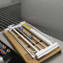 Regalo Safety 29-49" Easy Step Extra Wide Baby Gate for Doorways & Bottom of Stairs, Pressure Mounted Safety Gate with Door for Babies, Toddlers & Pets, White