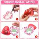 28 Pack Mochi Squishes Valentines Day Gifts for Kids Classroom, Valentines Day Cards for Kids School, Valentines for Class Valentines Exchange Cards Party Favors Classroom Exchange Gift Set