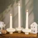 Set of 3 Fall Pumpkin Base Candle, Fall Candle Beautiful Handmade Pumpkin Candles, Thanksgiving Housewarming Gift, Living Rooms, Coffee Table, Halloween Bathroom Decorative(White)