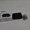 Timex T231G AM/FM Dual Alarm Clock Radio with 1.2-Inch Display and Line-in Jack (Gunmetal) (Black)
