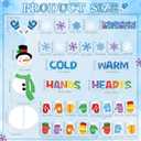Containlol Winter Snowman Bulletin Board Set Winter Wonderland Classroom Decorations Colorful Mittens Snowflake with Border for Home Window School Wall Decor Xmas Holiday Party Supplies