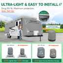 Umbrauto RV Cover 16-18ft: 7 Layers Travel Trailer Cover, Waterproof Camper Cover, Toy Hauler Cover with Extra Windproof Ropes, Tongue Jack Cover, Gutter Covers
