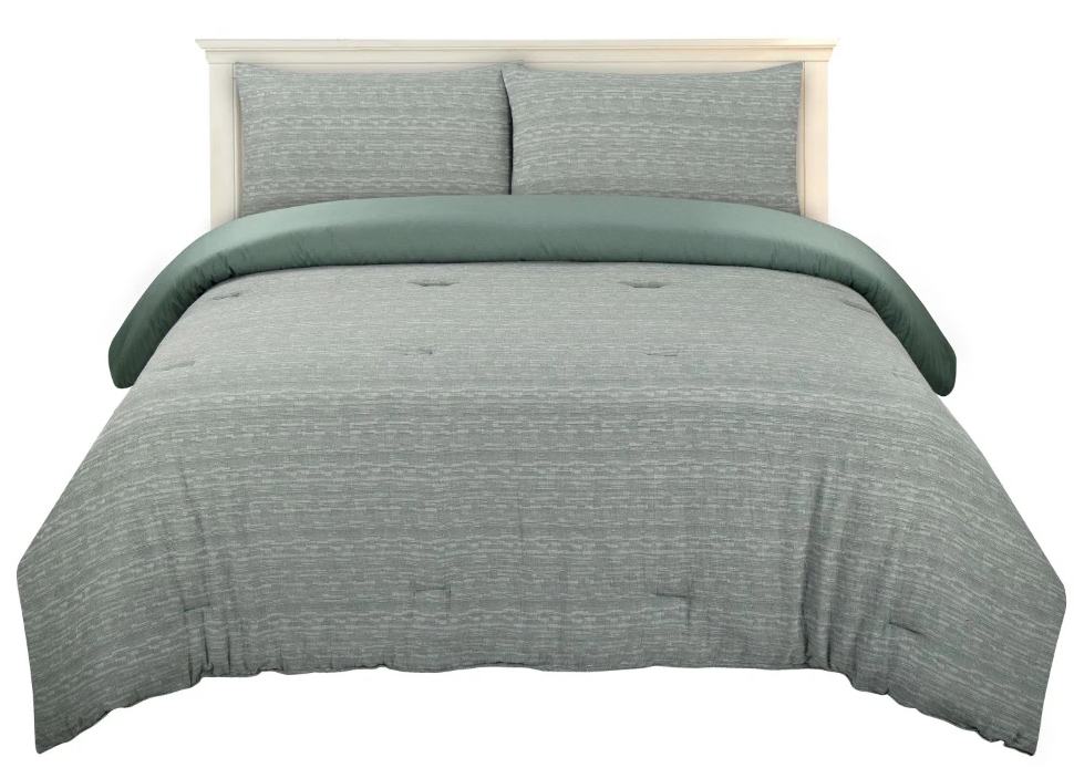 Modavari Home Fashions 3 Piece Comforter Set Green
Full/Queen