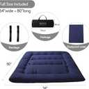 MAXYOYO Japanese Floor Mattress 4" Thick Full Size Foldable Futon Mattress
Sleeping Pad Foldable Roll Up Mattress with Cover and Storage Bag, Floor Futon for Adults, Dormitory Pad Mattress, Navy
