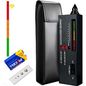 Diamond SE Tester- Professional Diamond & Moissanite Detector, 2-Second Results with LED/Sound Alert, Portable Gemstone Tester for Jewelry, Pawn Shops, Home Use (Includes Case & Batteries)