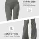 No Front Seam Flare Leggings for Women – High Waisted Bootcut Yoga Pants, Pilates Outfit for Casual Athleisure Wear