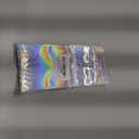 Funfery 100 Pack Smell Proof Holographic Bags Clear Window Resealable Bags,Mylar Foil Bag with Zipper,Sealing Pouch Packaging Bag for Food Storage,Candy,Party Favor Sample Business Supplies(4x6in)